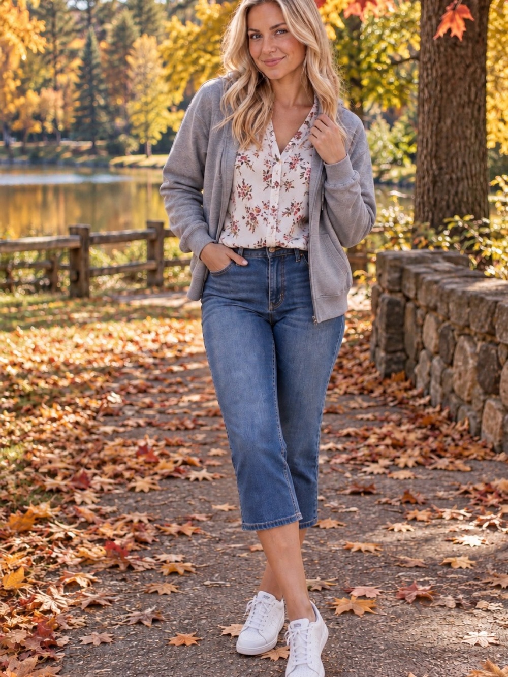 Sonoma Life & Style Blue Capri Jeans